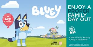 YORKMIX FAMILY SUNDAY AT YORK OFFERS PATTERN RACING PLUS POPULAR CHILDREN'S TV CHARACTER BLUEY